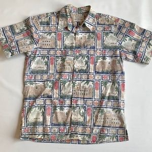 Dietrich Varez for Reyn Spooner Large Hawaiian Caribbean Shirt